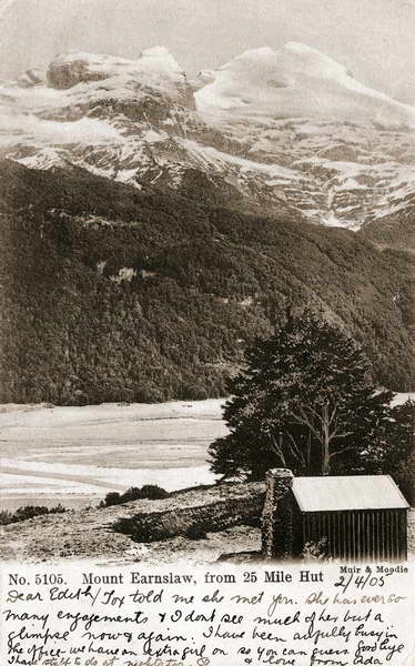 Mount Earnslaw from 25 Mile Hut