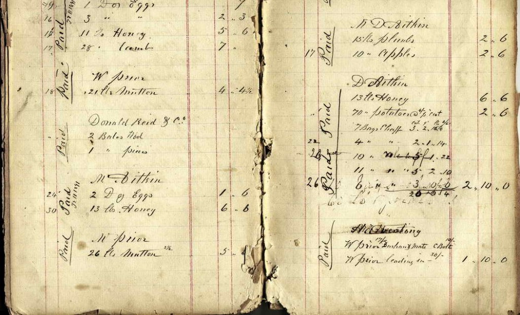 Glenorchy Store Day Book - Pages 70b & 71b