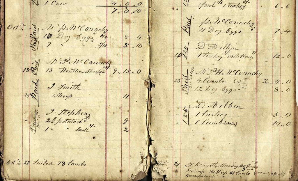 Glenorchy Store Day Book - Pages 74b & 75b