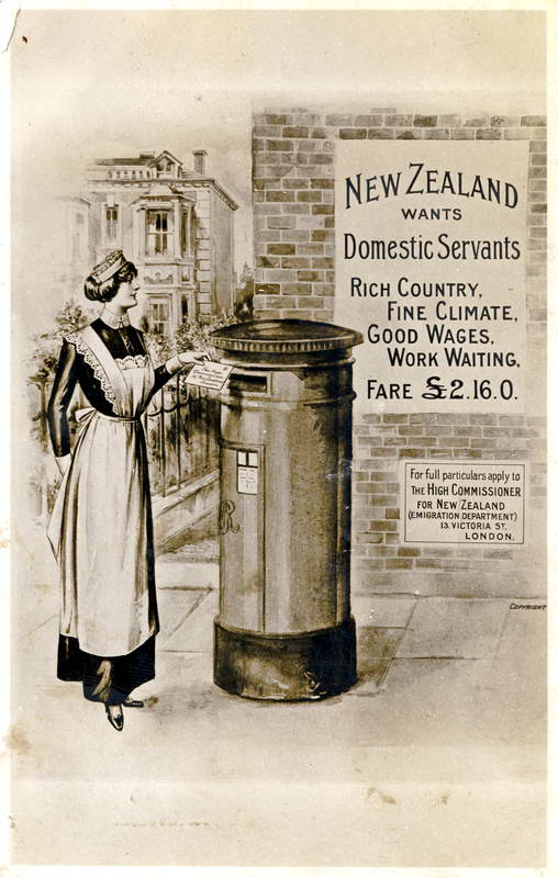 Domestic Servants, Advertising Card