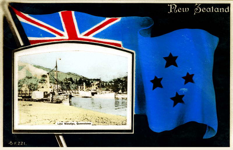 Lake Wakatipu, Flag Greeting Card