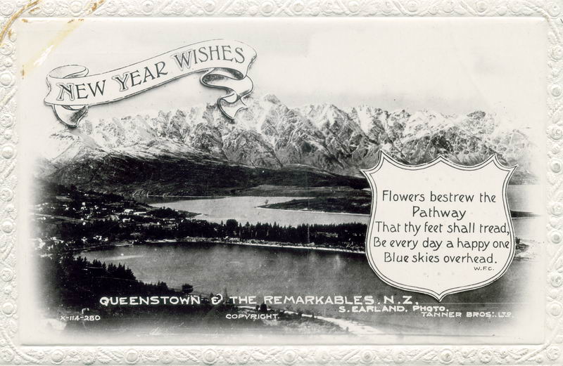 Queenstown, New Year Greeting Card