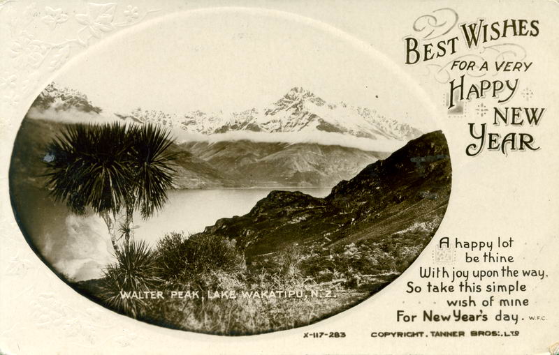 Walter Peak, New Year Greeting Card