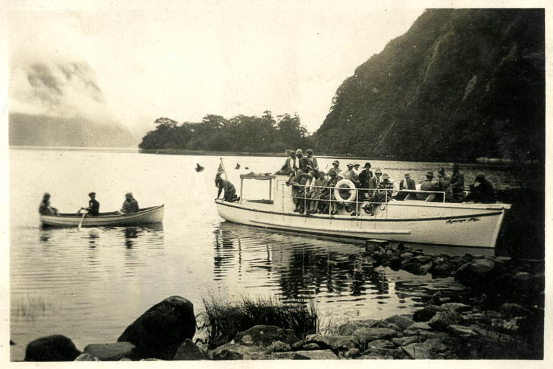 Heading for Head of Milford Sound, 1928